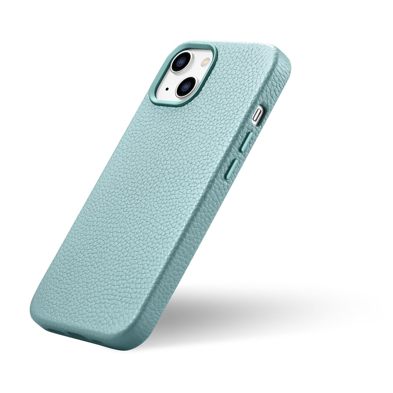 iCarer Magnetiskt Läderfodral MagSafe till iPhone 14 Plus - Litchi Green (WMI14220711-GN)