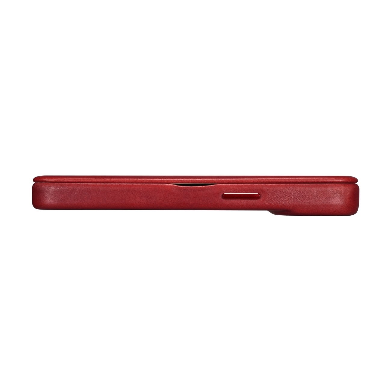 iCarer CE Öl Wax Premium läderfodral iPhone 14 Plus MagSafe Magnetiskt flip Röd (AKI14220707-RD)