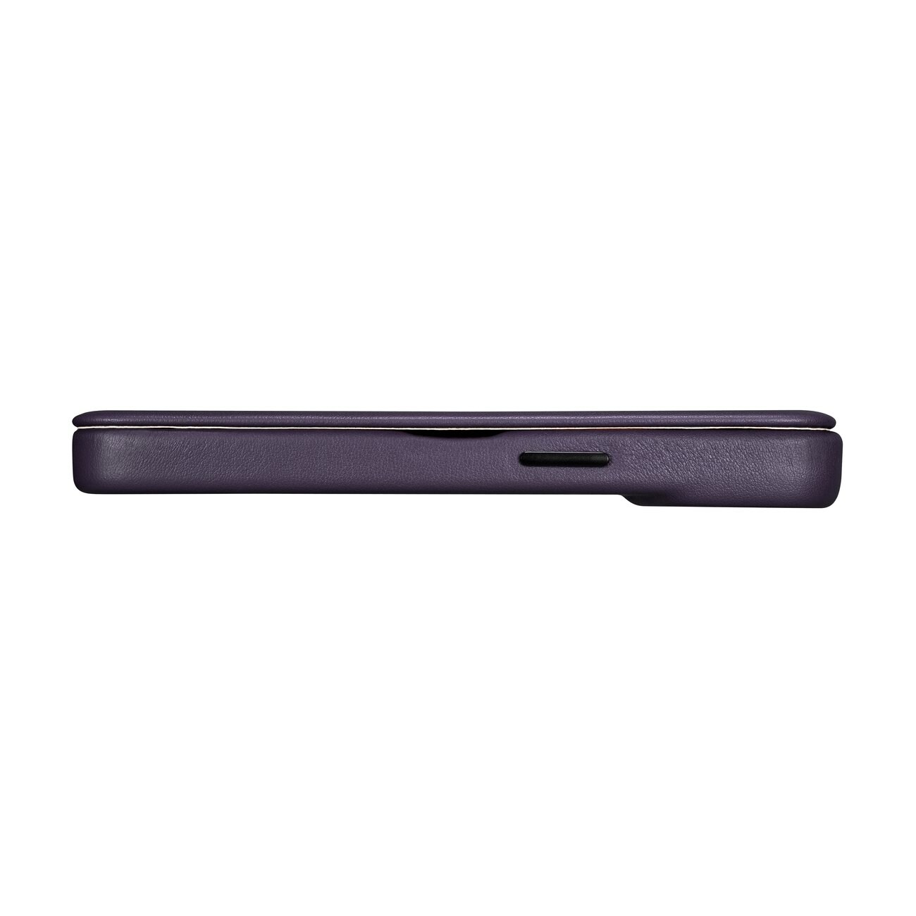 iCarer CE Premium Leather Folio Case for iPhone 14 Plus, MagSafe, Dark Purple (WMI14220715-DP)