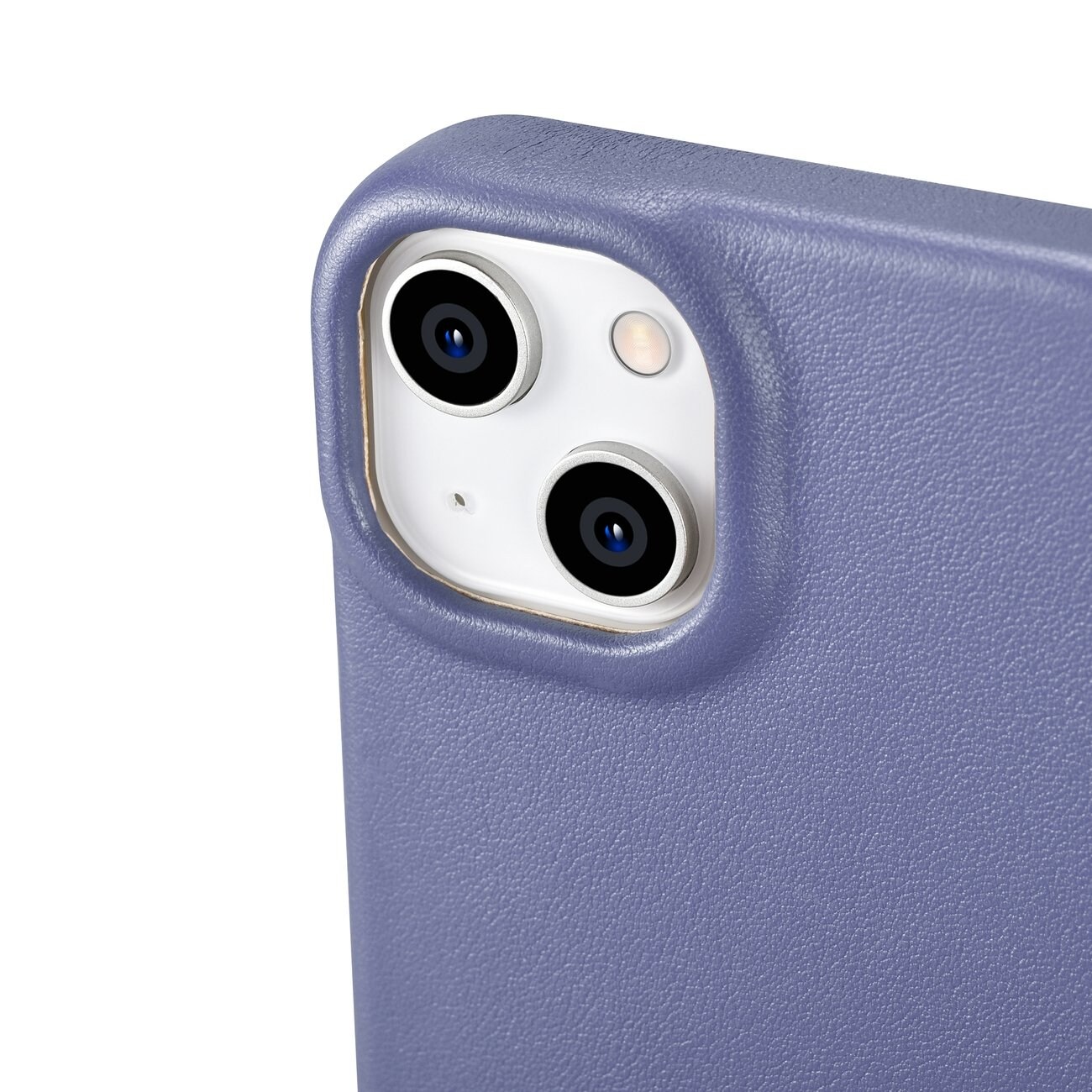 iCarer CE Premium Leather Folio Case for iPhone 14 Plus MagSafe Flip - Ljuslila (WMI14220715-LP)