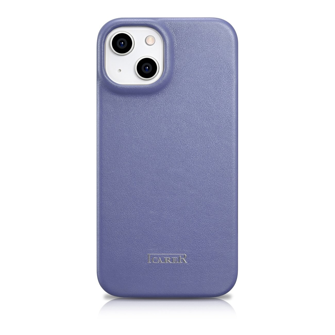 iCarer CE Premium Leather Folio Case for iPhone 14 Plus MagSafe Flip - Ljuslila (WMI14220715-LP)