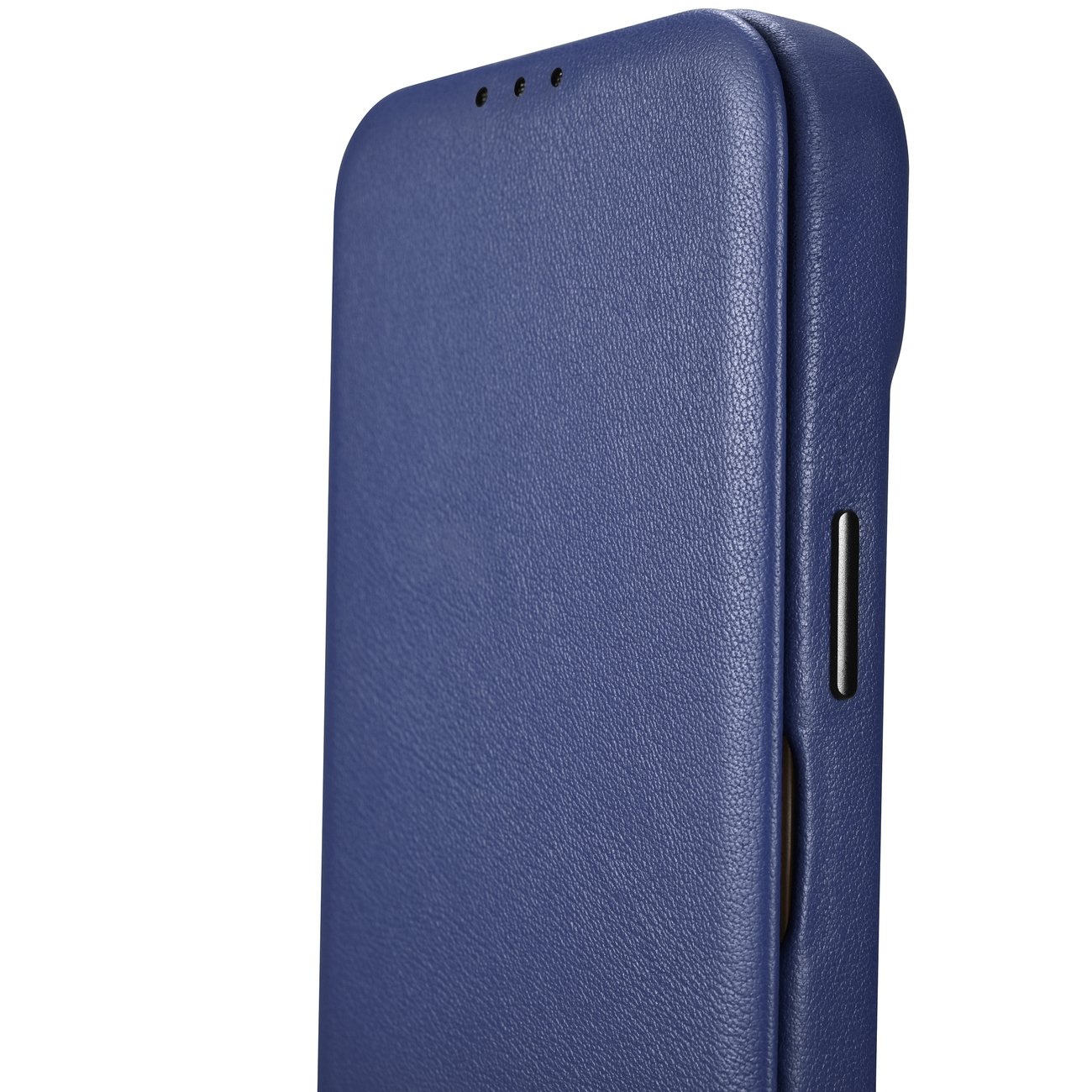 iCarer CE Premium Läder Foliofodral iPhone 14 Plus Magnetiskt Flip MagSafe Blue (WMI14220715-BU)