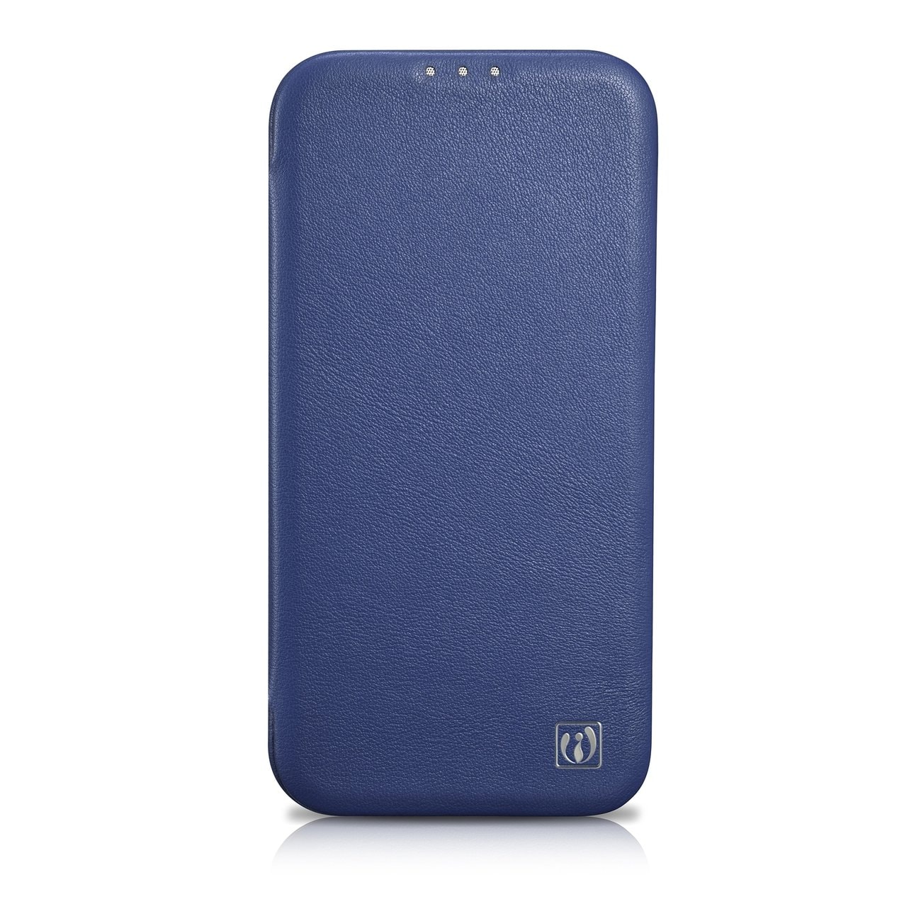 iCarer CE Premium Läder Foliofodral iPhone 14 Plus Magnetiskt Flip MagSafe Blue (WMI14220715-BU)