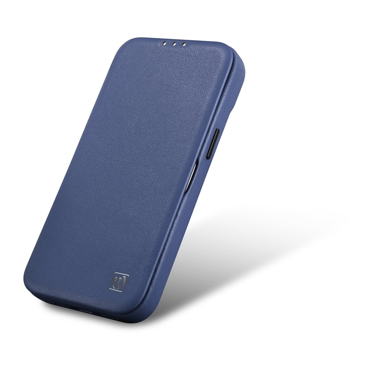iCarer CE Premium Läder Foliofodral iPhone 14 Plus Magnetiskt Flip MagSafe Blue (WMI14220715-BU)