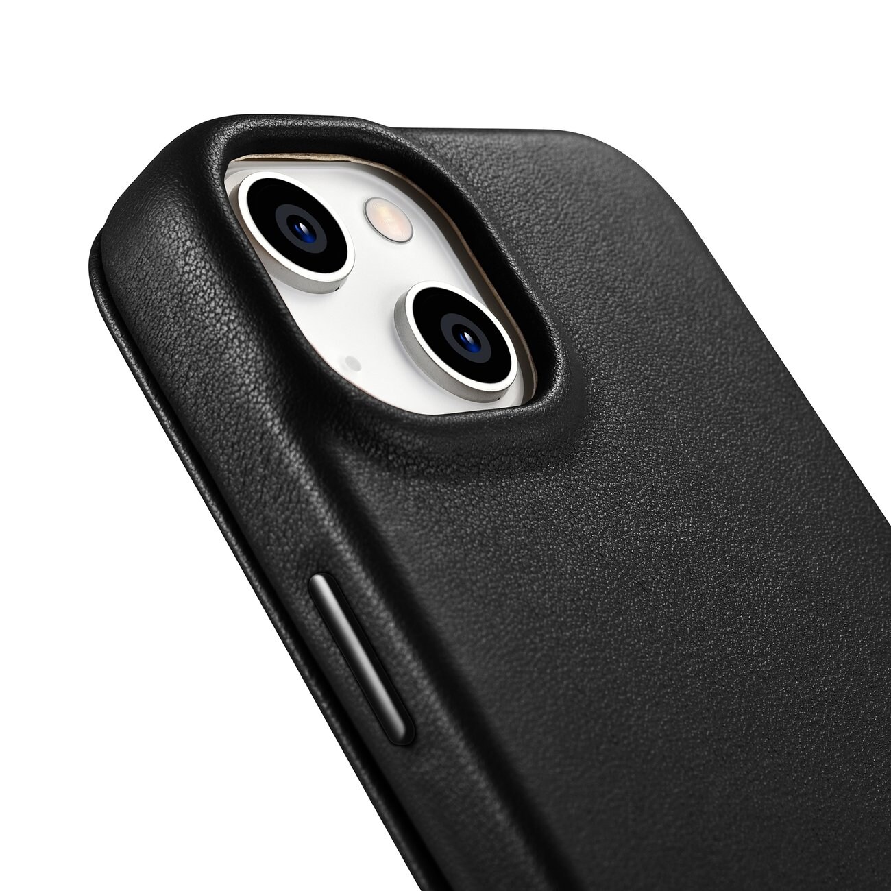 iCarer CE Premium Leather Folio Case for iPhone 14 Plus MagSafe Black (WMI14220715-BK)