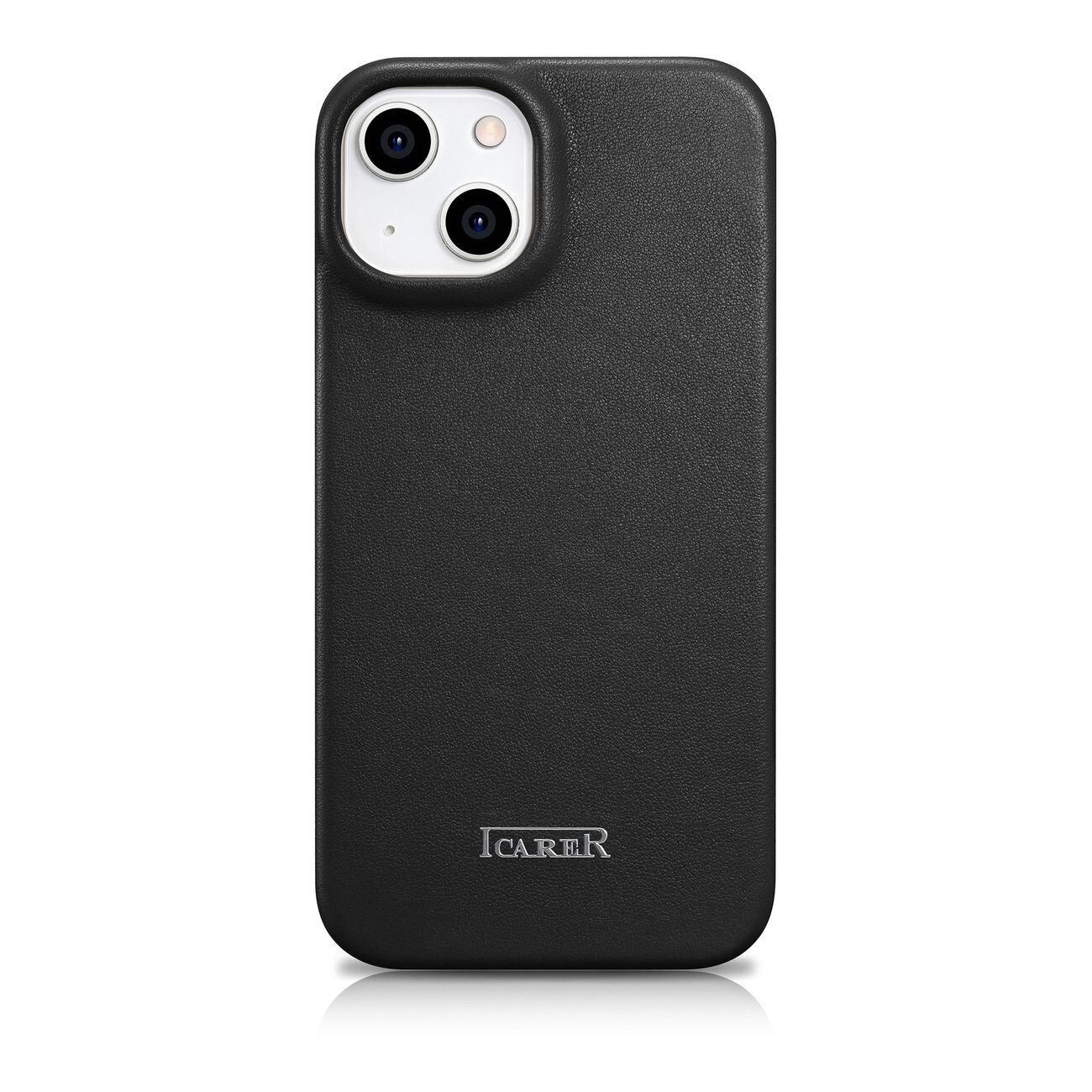 iCarer CE Premium Leather Folio Case for iPhone 14 Plus MagSafe Black (WMI14220715-BK)
