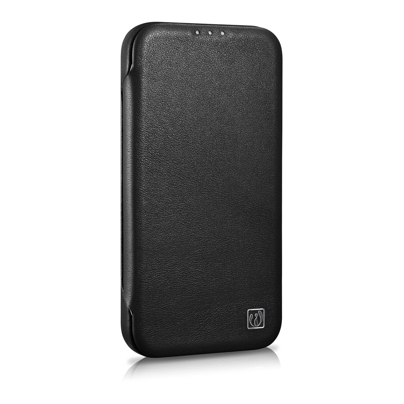 iCarer CE Premium Leather Folio Case for iPhone 14 Plus MagSafe Black (WMI14220715-BK)