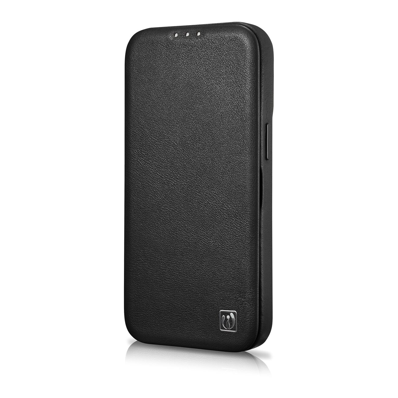 iCarer CE Premium Leather Folio Case for iPhone 14 Plus MagSafe Black (WMI14220715-BK)