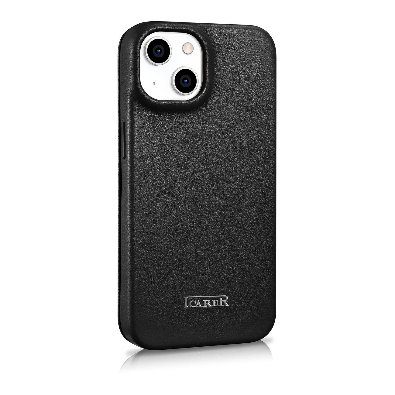 iCarer CE Premium Leather Folio Case for iPhone 14 Plus MagSafe Black (WMI14220715-BK)