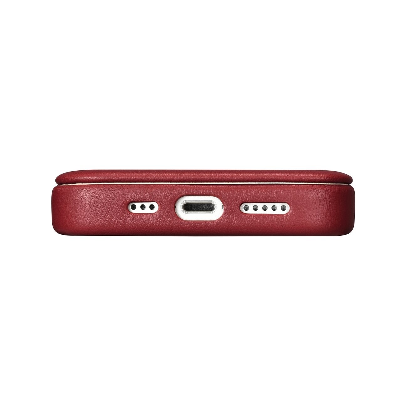 iCarer CE Premium Läder Foliofodral iPhone 14 Plus Magnetiskt MagSafe Röd (WMI14220715-RD)