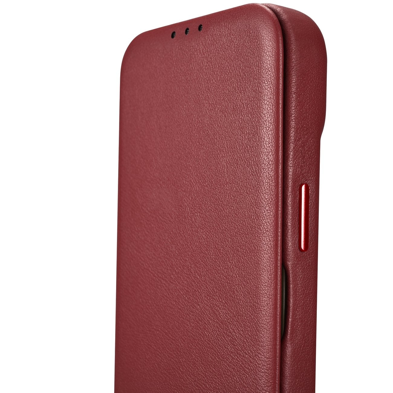 iCarer CE Premium Läder Foliofodral iPhone 14 Plus Magnetiskt MagSafe Röd (WMI14220715-RD)
