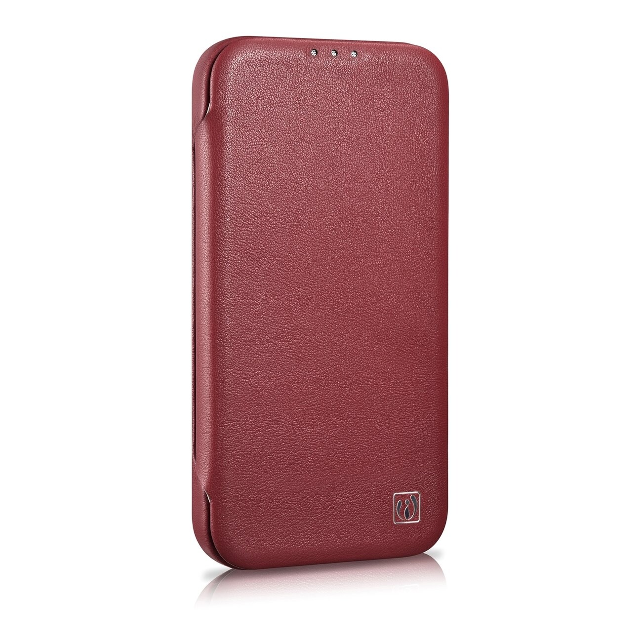 iCarer CE Premium Läder Foliofodral iPhone 14 Plus Magnetiskt MagSafe Röd (WMI14220715-RD)