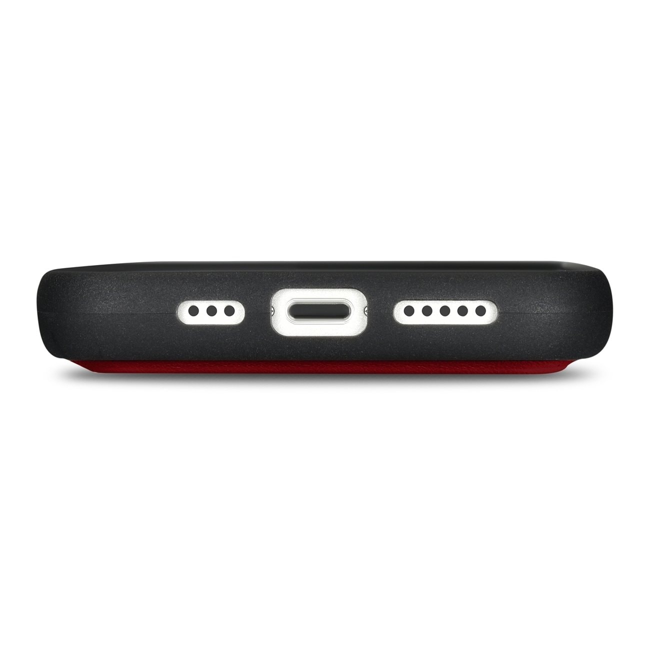 iCarer plånboksfodral 2in1 skydd iPhone 14 Plus Anti-RFID läder flipskydd röd (WMI14220727-RD)