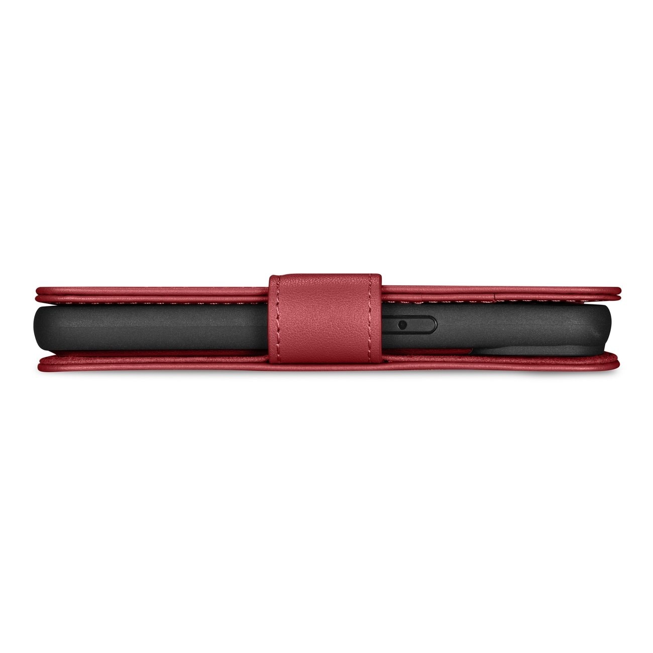 iCarer plånboksfodral 2in1 skydd iPhone 14 Plus Anti-RFID läder flipskydd röd (WMI14220727-RD)