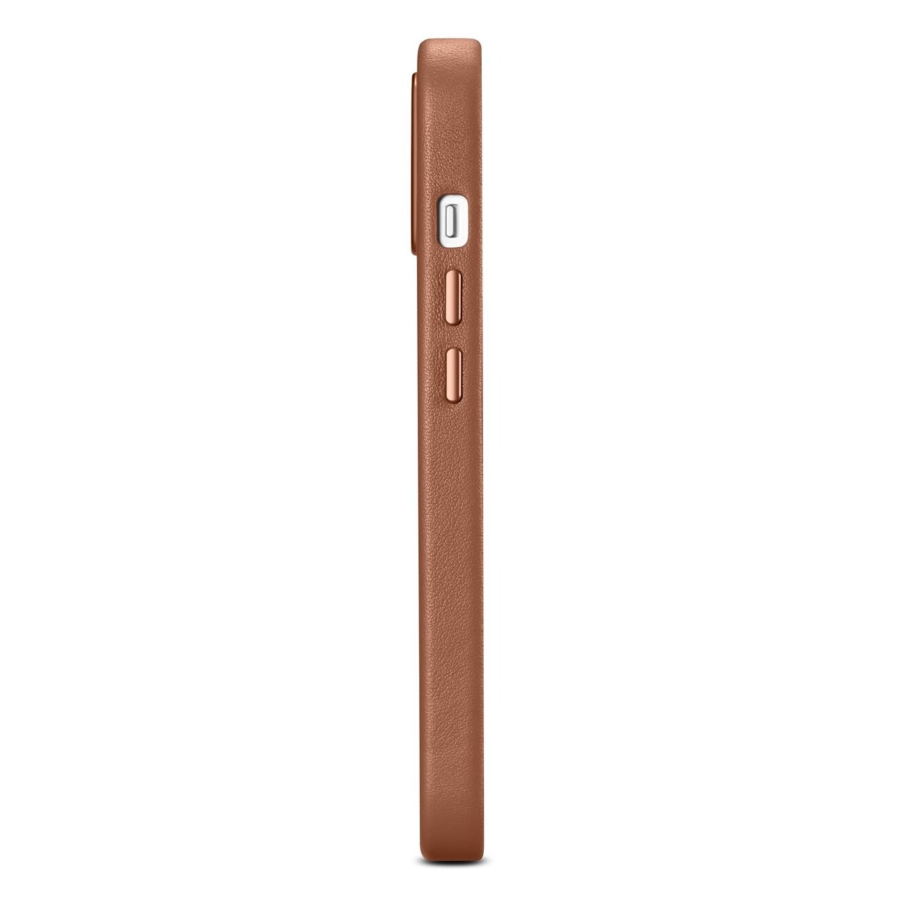 iCarer Fodral Läderfodral Skydd för iPhone 14 Plus Brun (MagSafe-kompatibel)