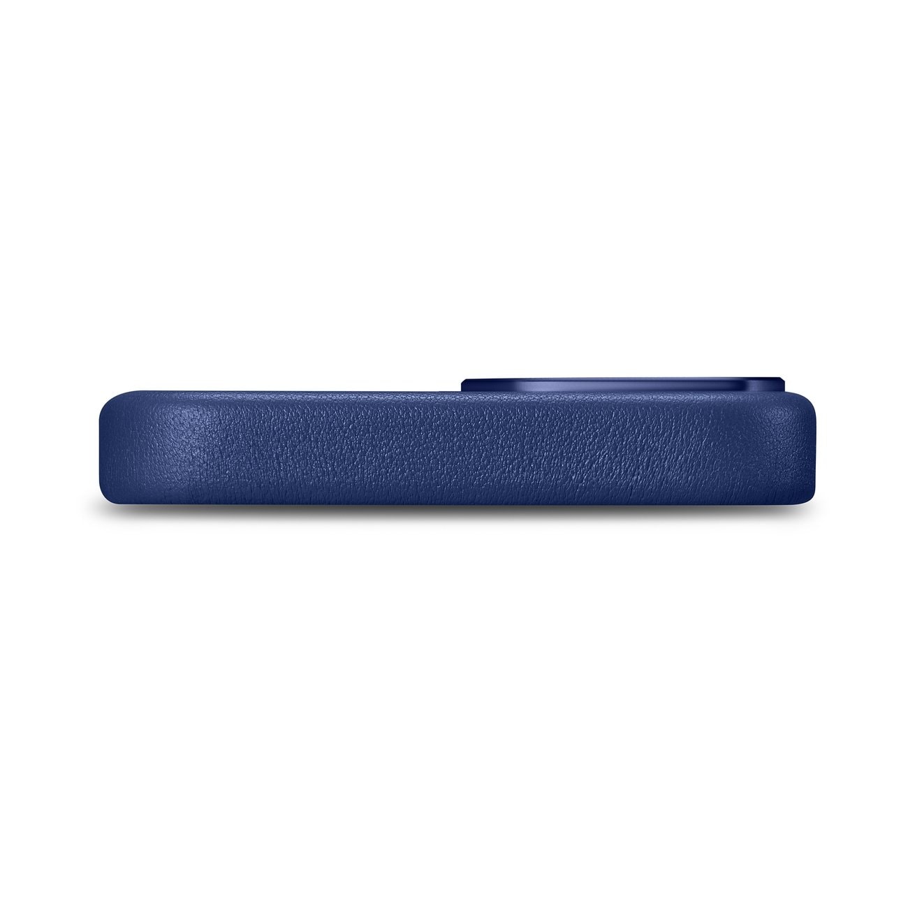 iCarer Case Läderfodral för iPhone 14 Plus äkta läderfodral blå (kompatibel med MagSafe)