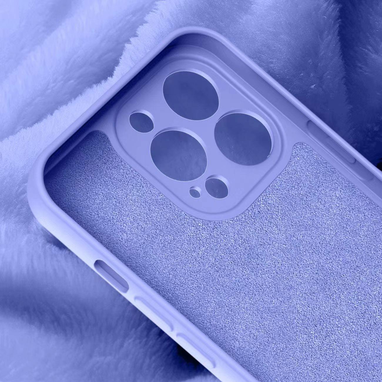 Silikonfodral iPhone 14 Plus silikonfodral ljusblå