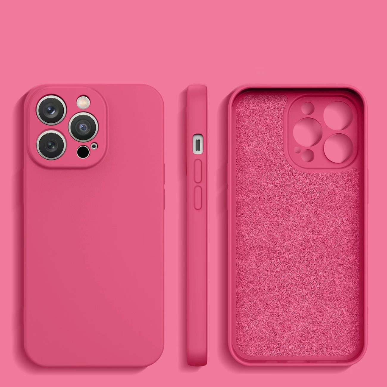 Silikonfodral iPhone 14 Plus silikonfodral fuchsia