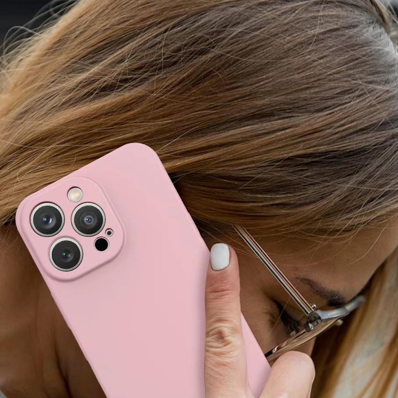 Silikonfodral iPhone 14 Plus silikonfodral fuchsia
