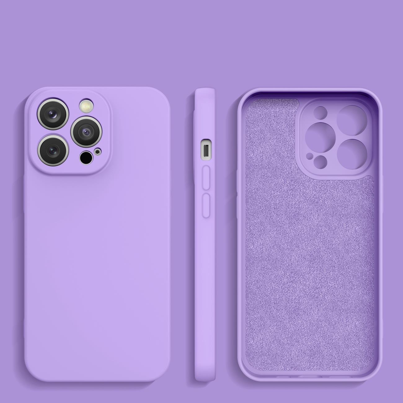Silikonfodral iPhone 14 Plus silikonfodral lila