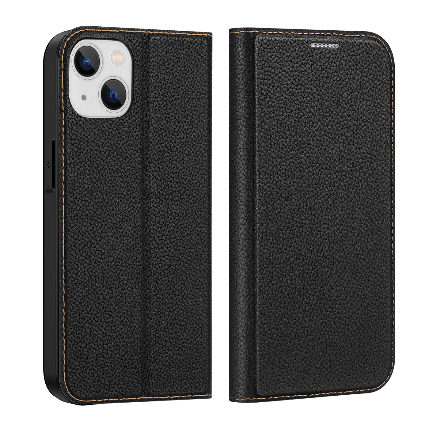 Dux Ducis Skin X2-etui til iPhone 14 Plus-etui med magnetisk klap sort