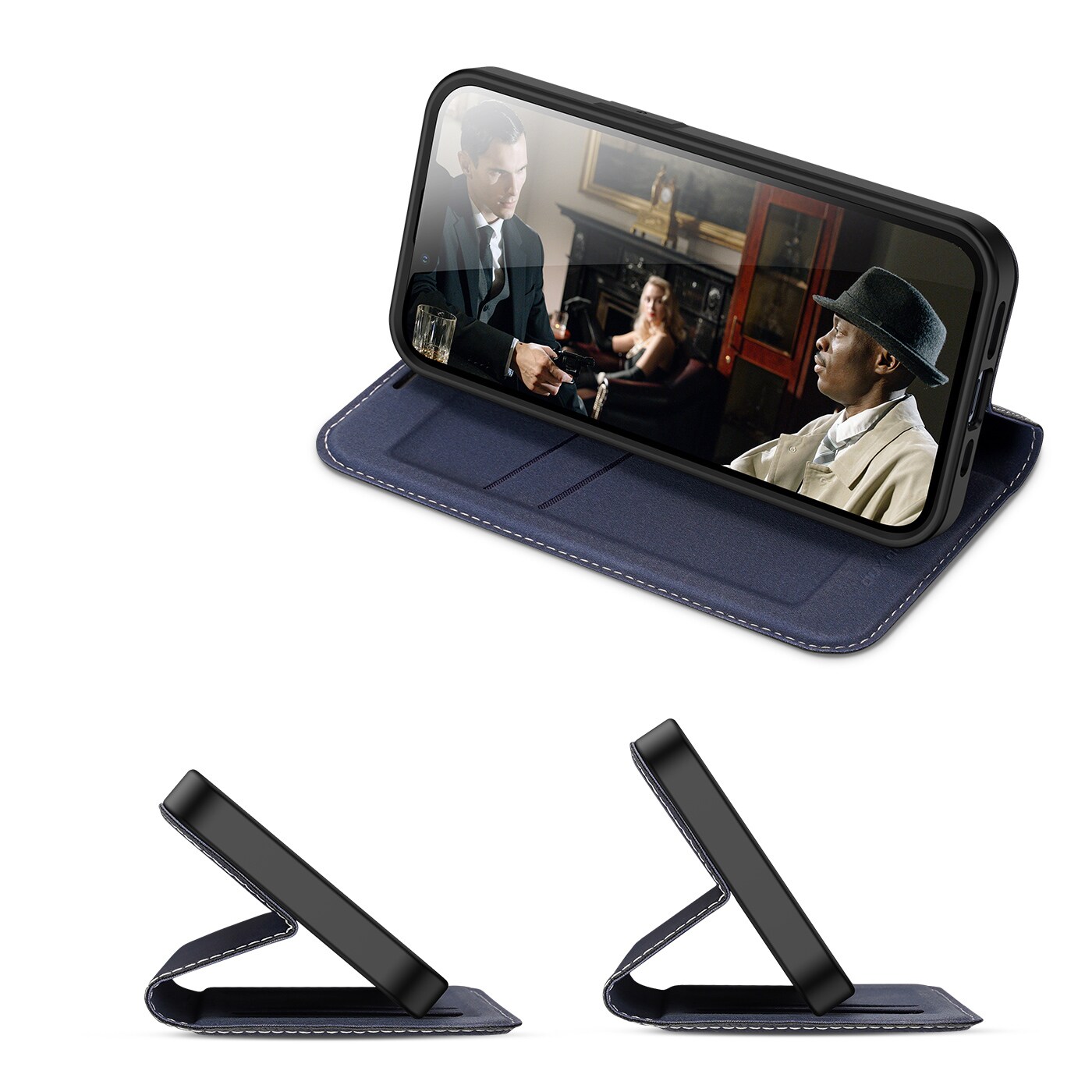 Dux Ducis Skin X2-fodral för iPhone 14 Plus-fodral med magnetisk flik blå