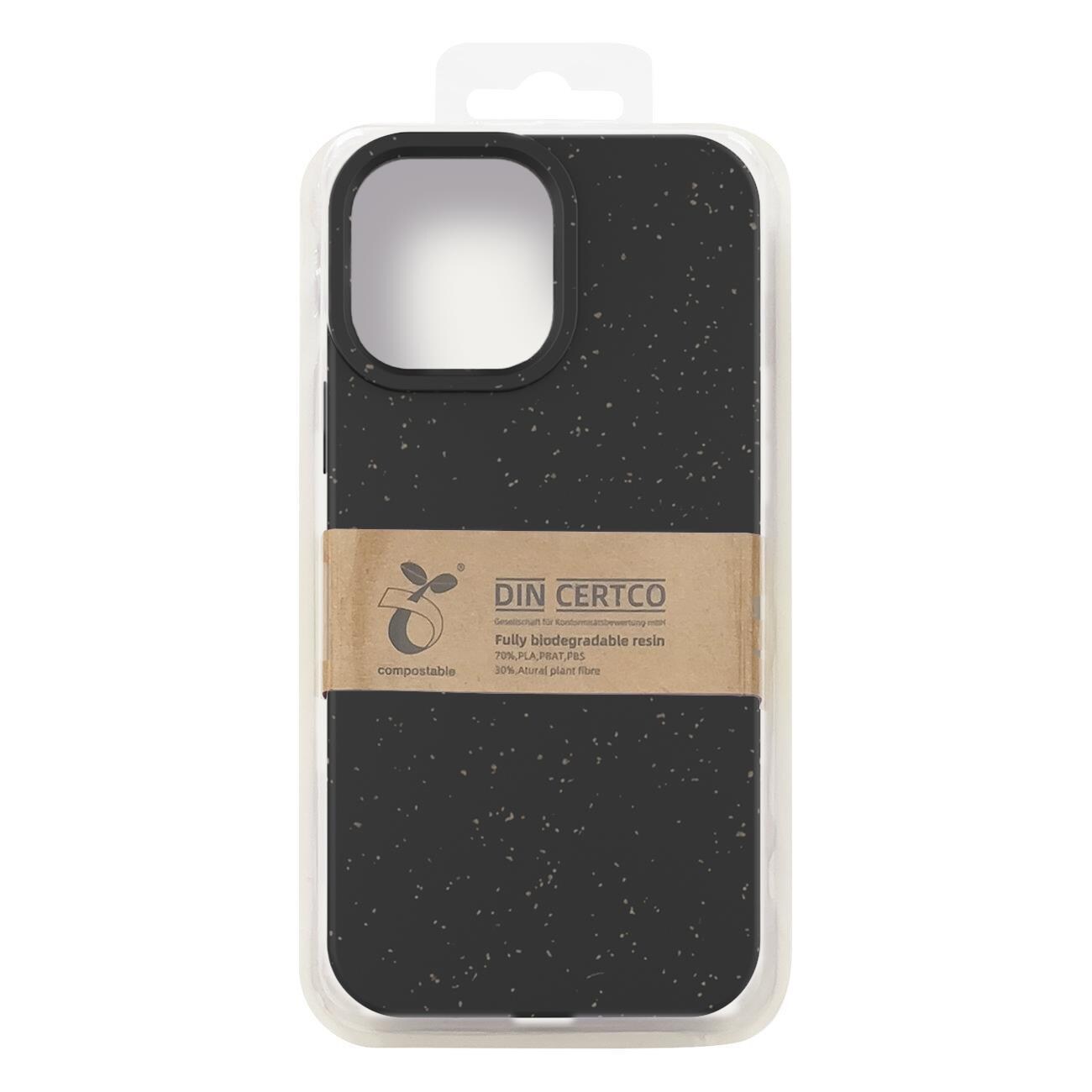 Eco Case fodral för iPhone 14 Plus nedbrytbart silikonskydd svart