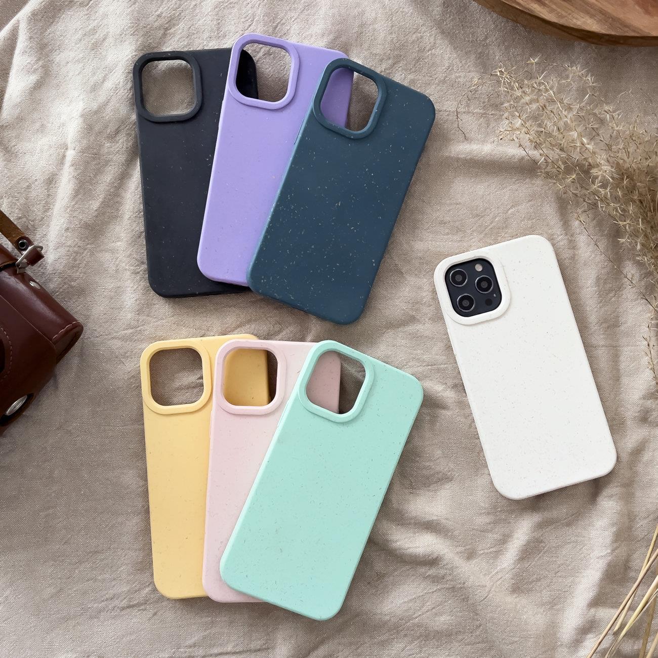 Eco Case fodral för iPhone 14 Plus nedbrytbart silikonskydd lila