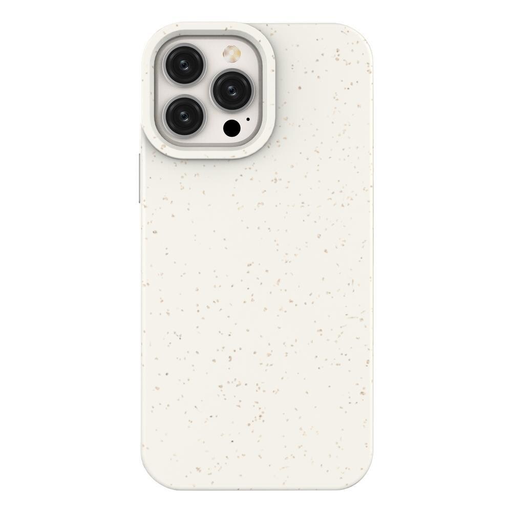 Eco Case fodral för iPhone 14 Plus silikon nedbrytbart skydd vit