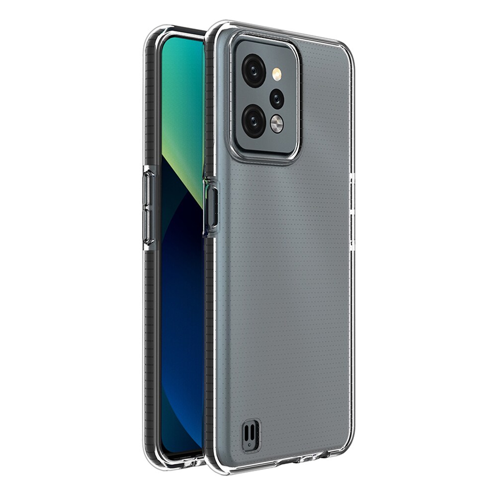 Spring Case-etui til Realme C31 silikonecover med ramme sort