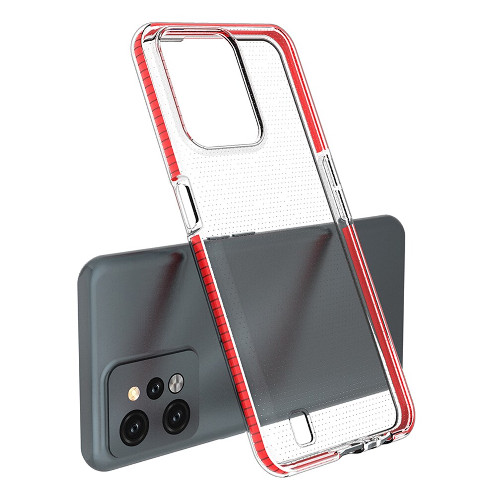 Spring Case til Realme C31 silikoneetui med ramme lyserød