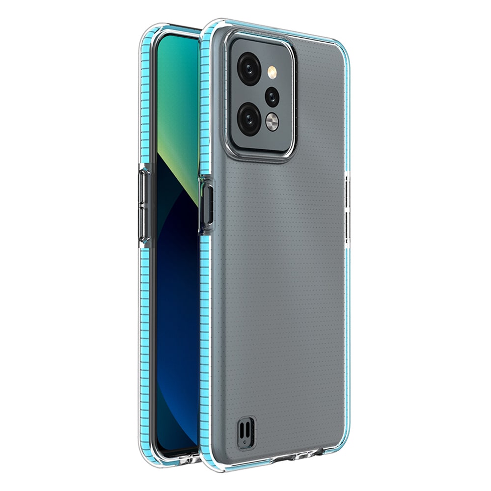 Spring Case til Realme C31 silikone cover med ramme lyseblå