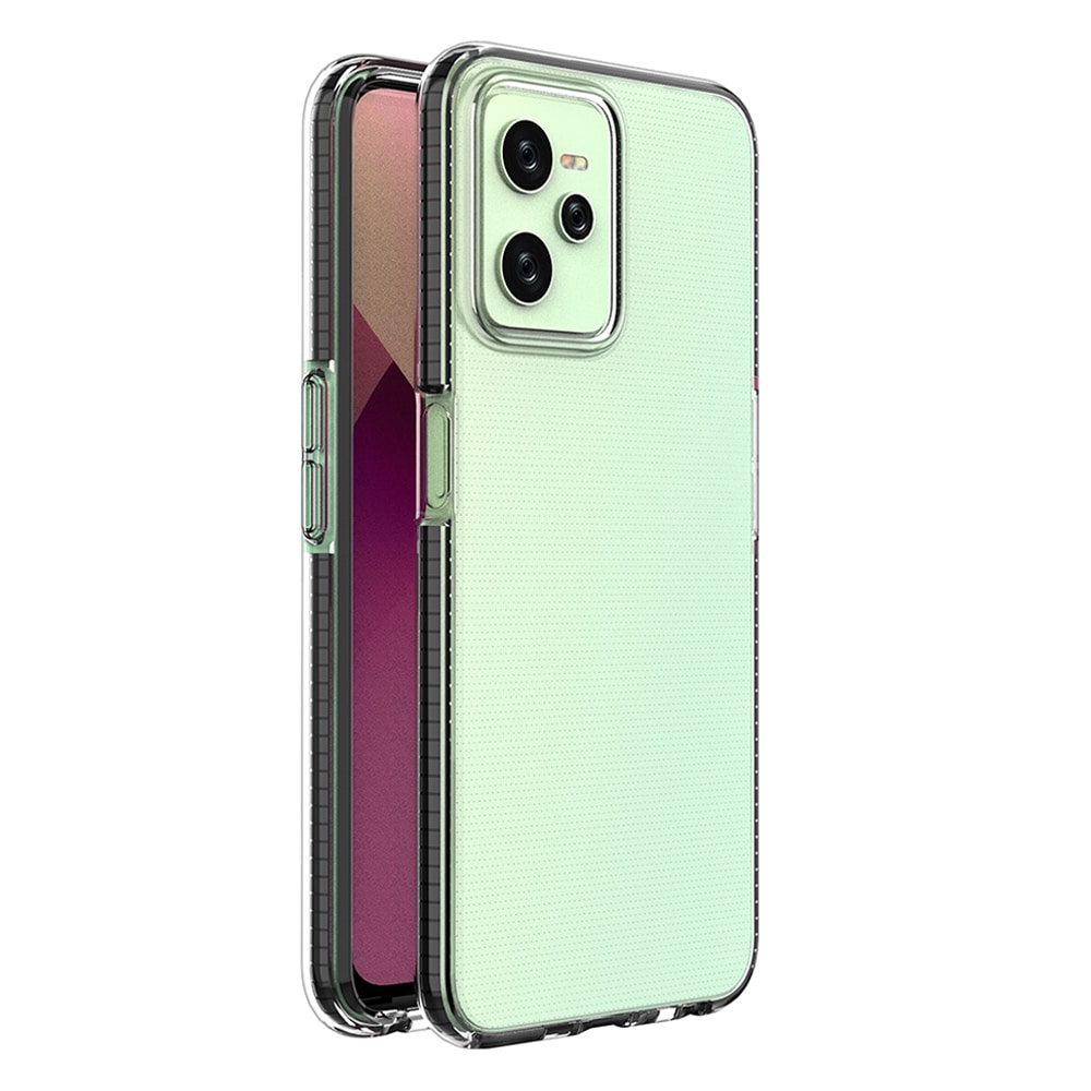 Spring Case etui til Realme C35 silikone cover med ramme sort