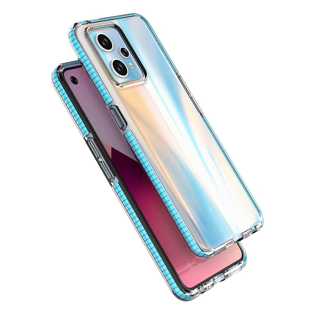 Spring Case til Realme 9 Pro+ / Realme 9 silikone cover med ramme sort