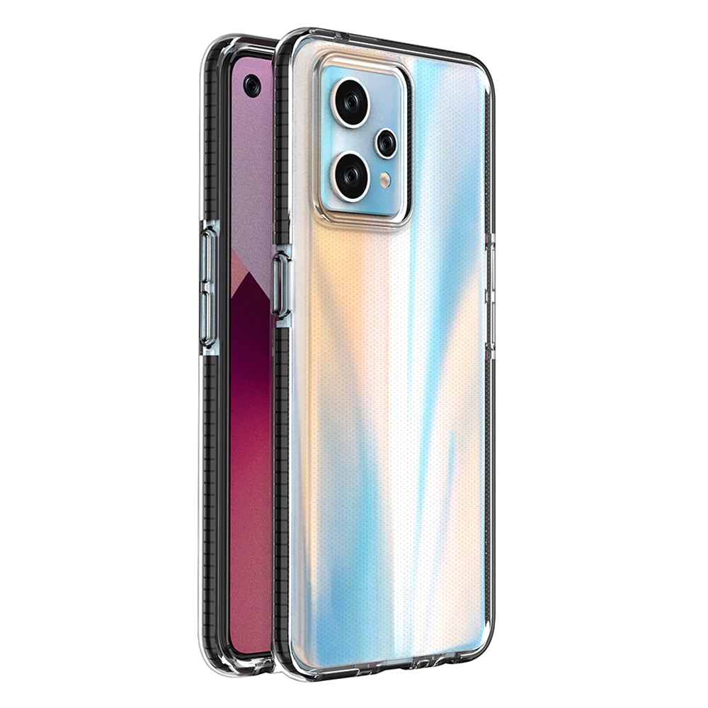 Spring Case til Realme 9 Pro+ / Realme 9 silikone cover med ramme sort