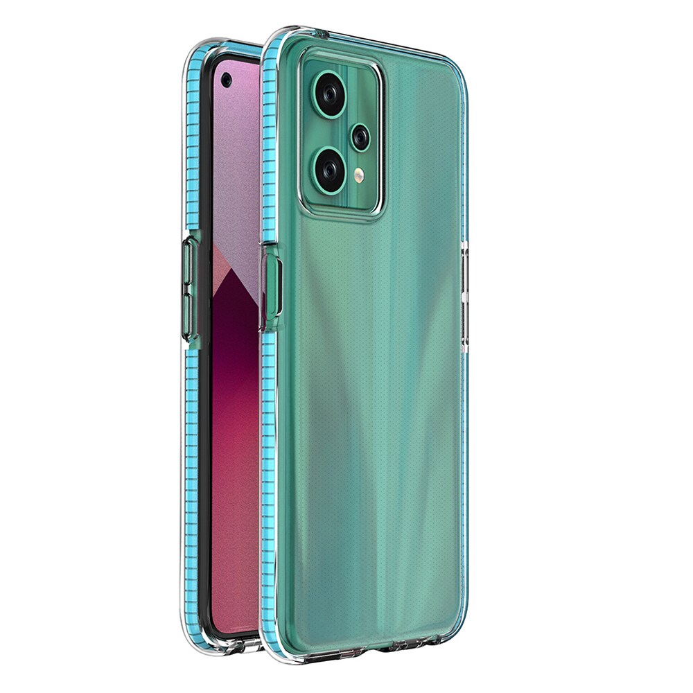 Spring Case til Realme 9 Pro silikone cover med ramme lyseblå