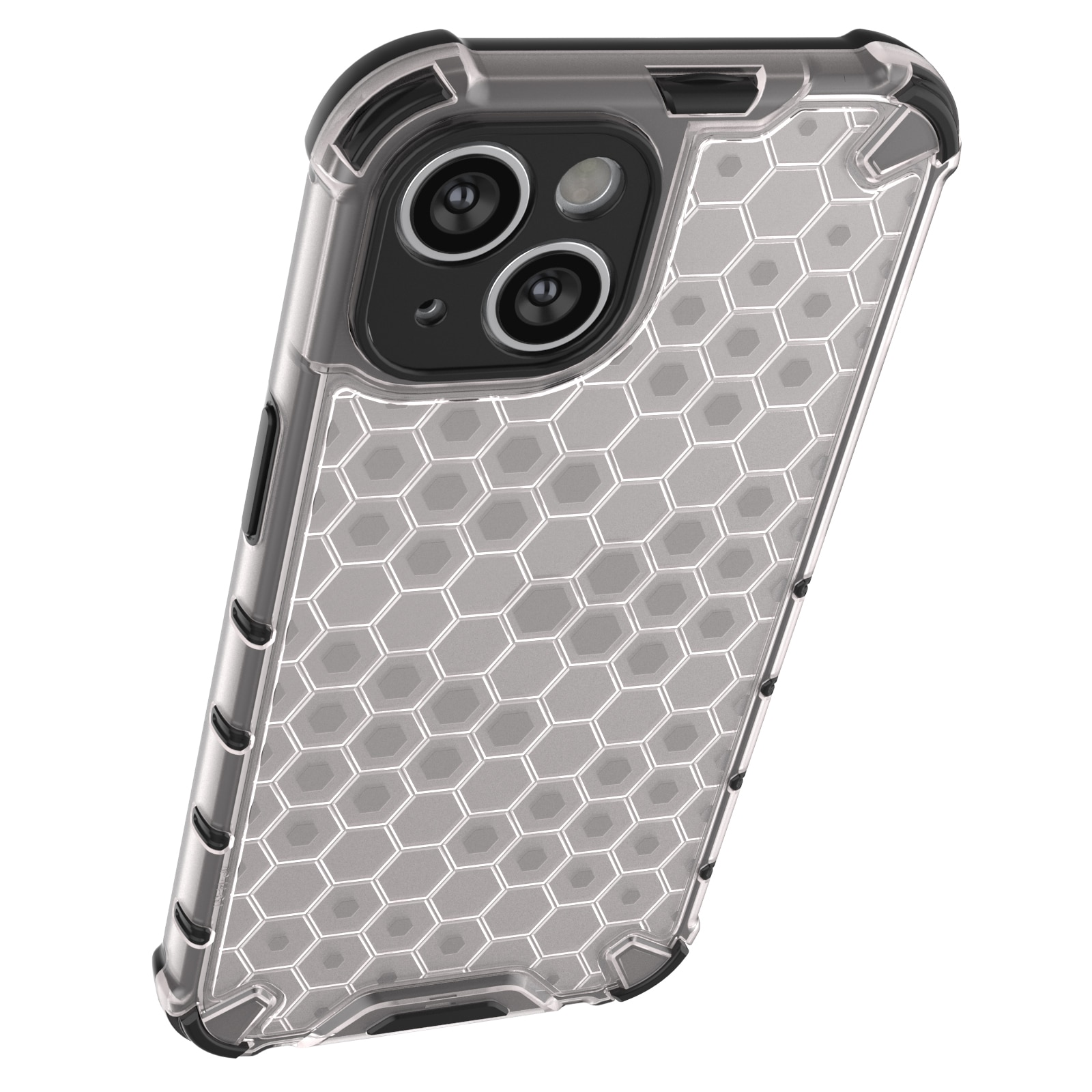Honeycomb-fodral för iPhone 14 bepansrat hybridfodral svart