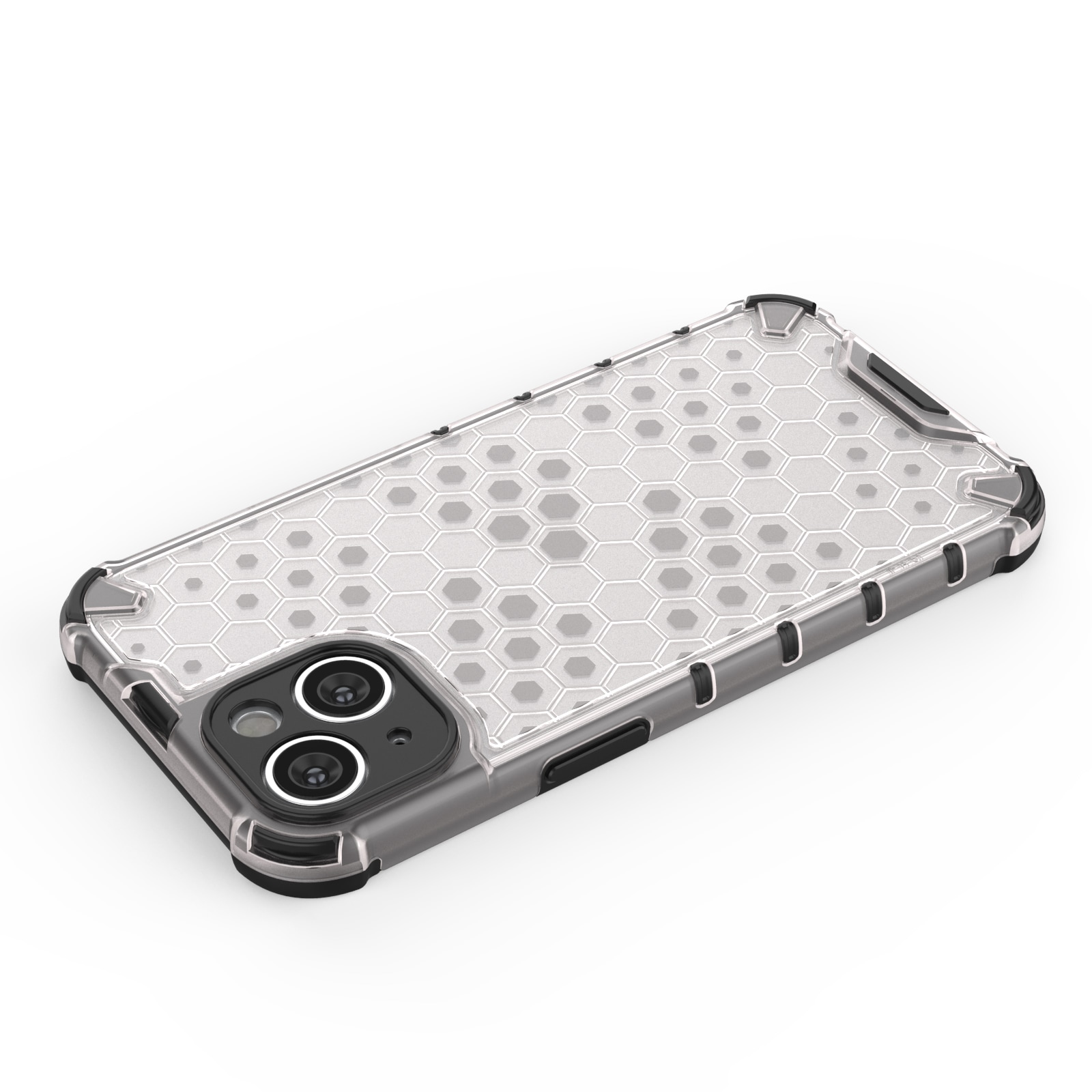 Honeycomb-fodral för iPhone 14 bepansrat hybridfodral svart