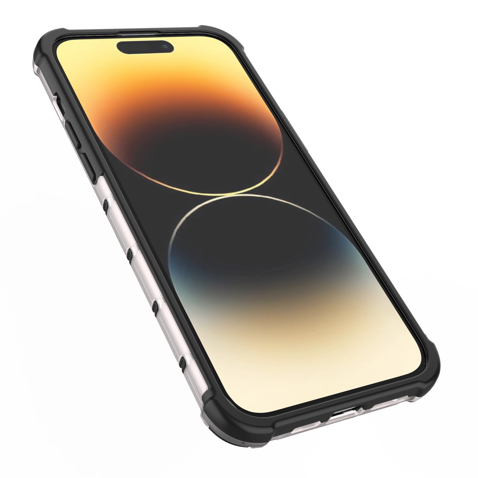 Honeycomb-fodral för iPhone 14 Pro bepansrat hybridfodral blå