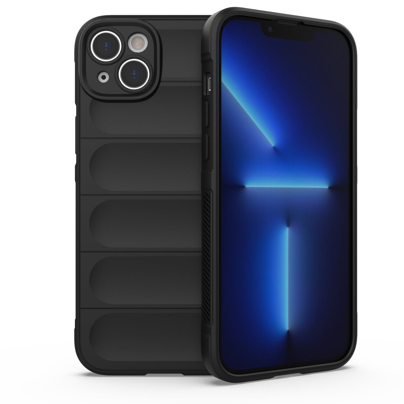 Magic Shield Case fodral för iPhone 14 Plus flexibelt pansarskydd svart