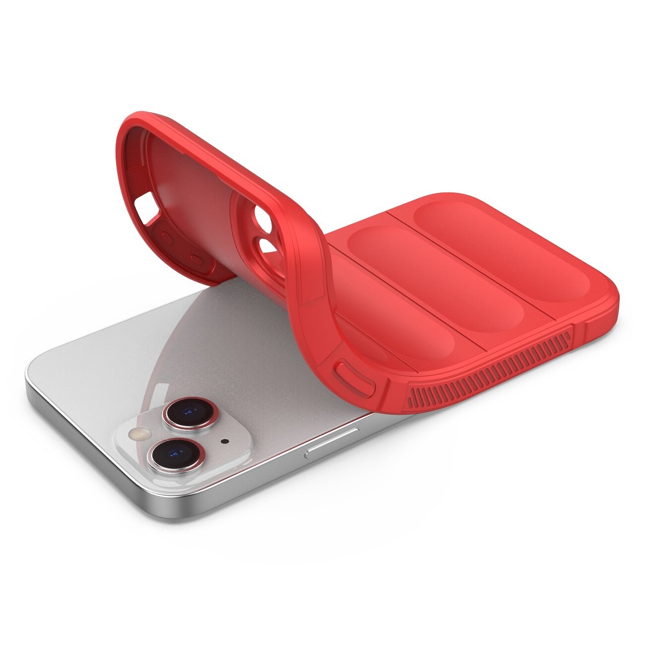 Magic Shield Case fodral för iPhone 14 Plus flexibelt pansarskydd röd