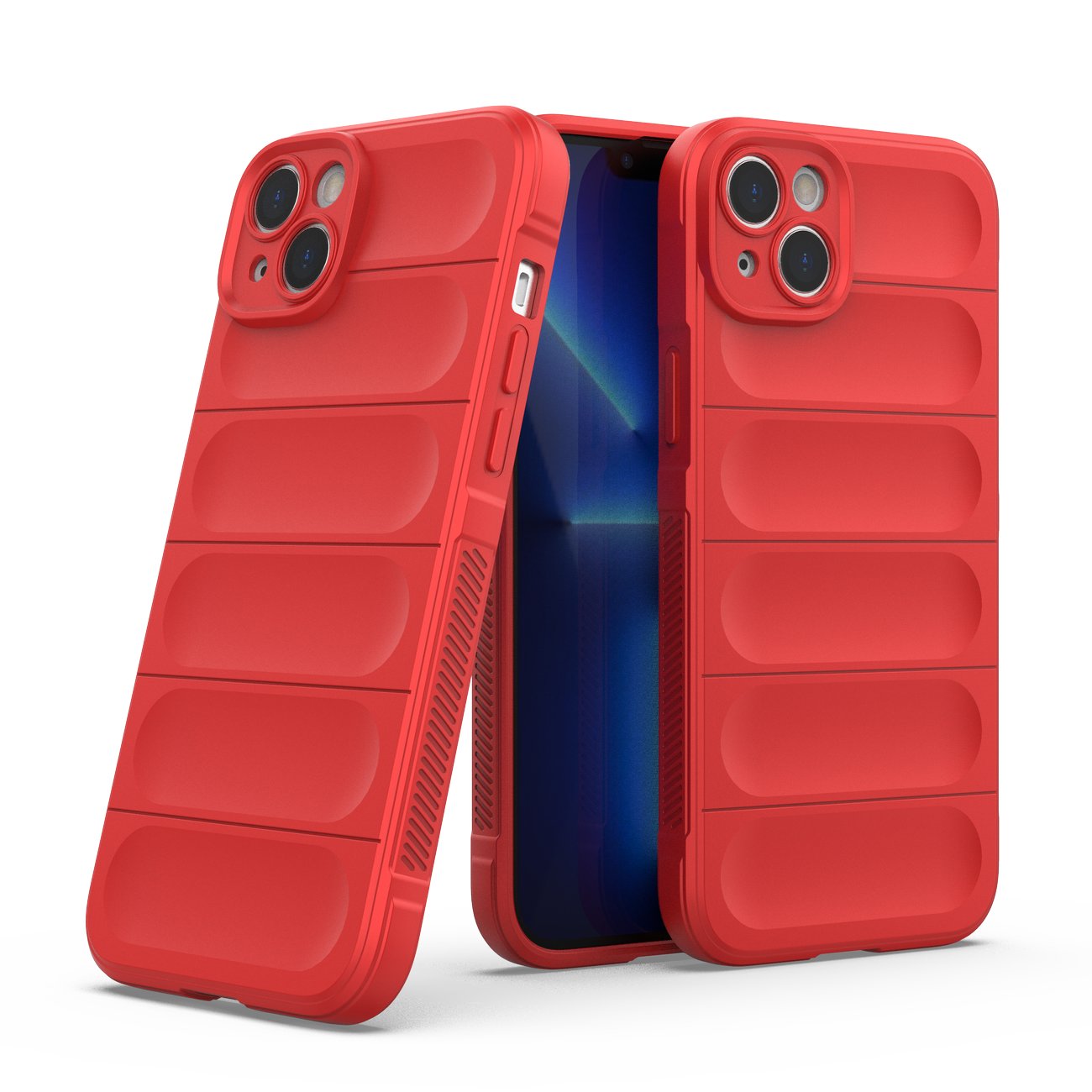 Magic Shield Case fodral för iPhone 14 Plus flexibelt pansarskydd röd