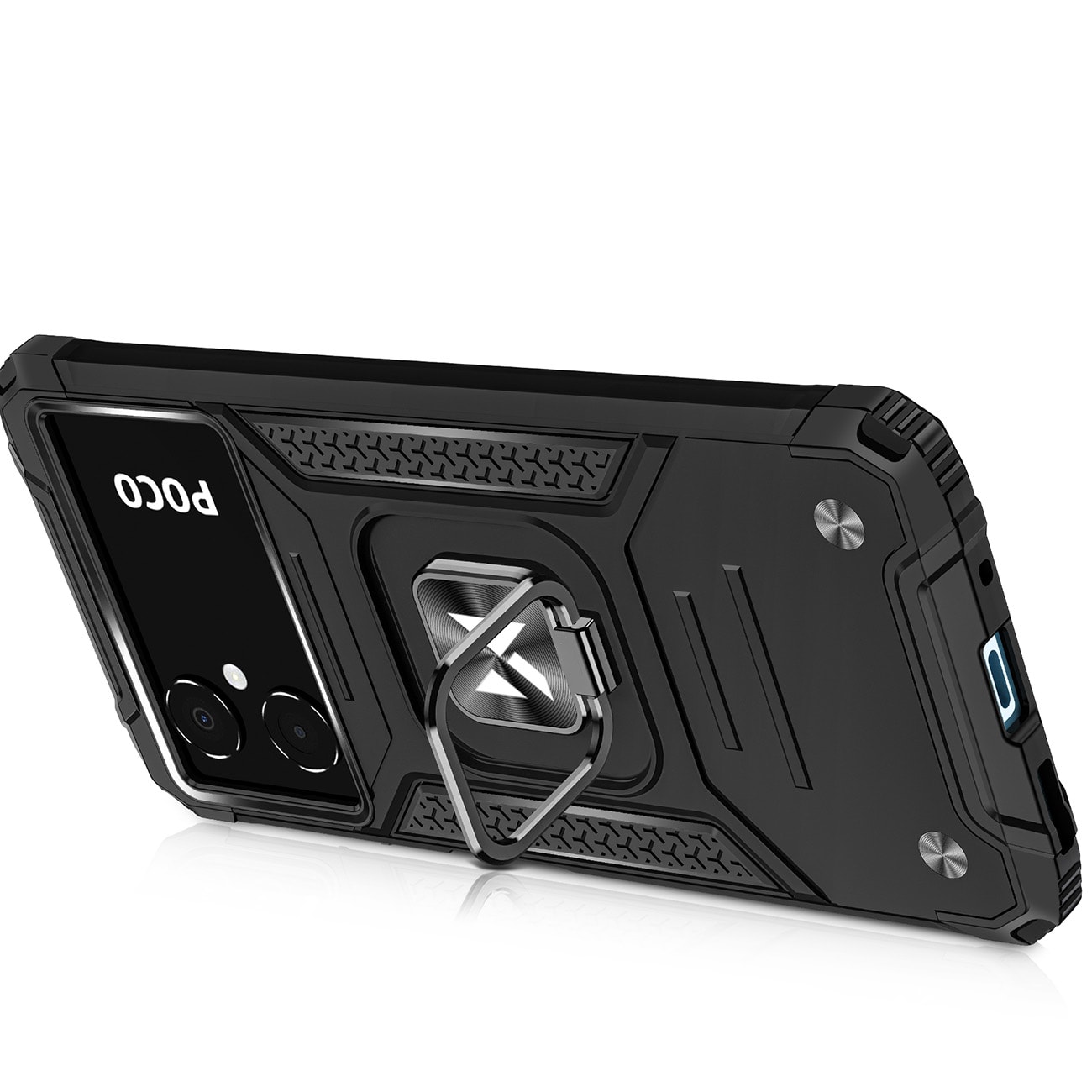 Wozinsky Ring Armor fodral för Samsung Galaxy A03 pansarskydd magnetisk hållare ring svart