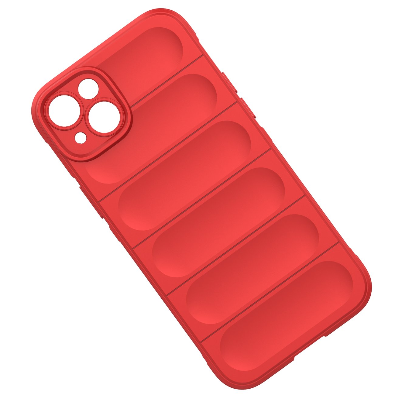 Magic Shield Case fodral för iPhone 14 Plus elastiskt pansarfodral i vinrött