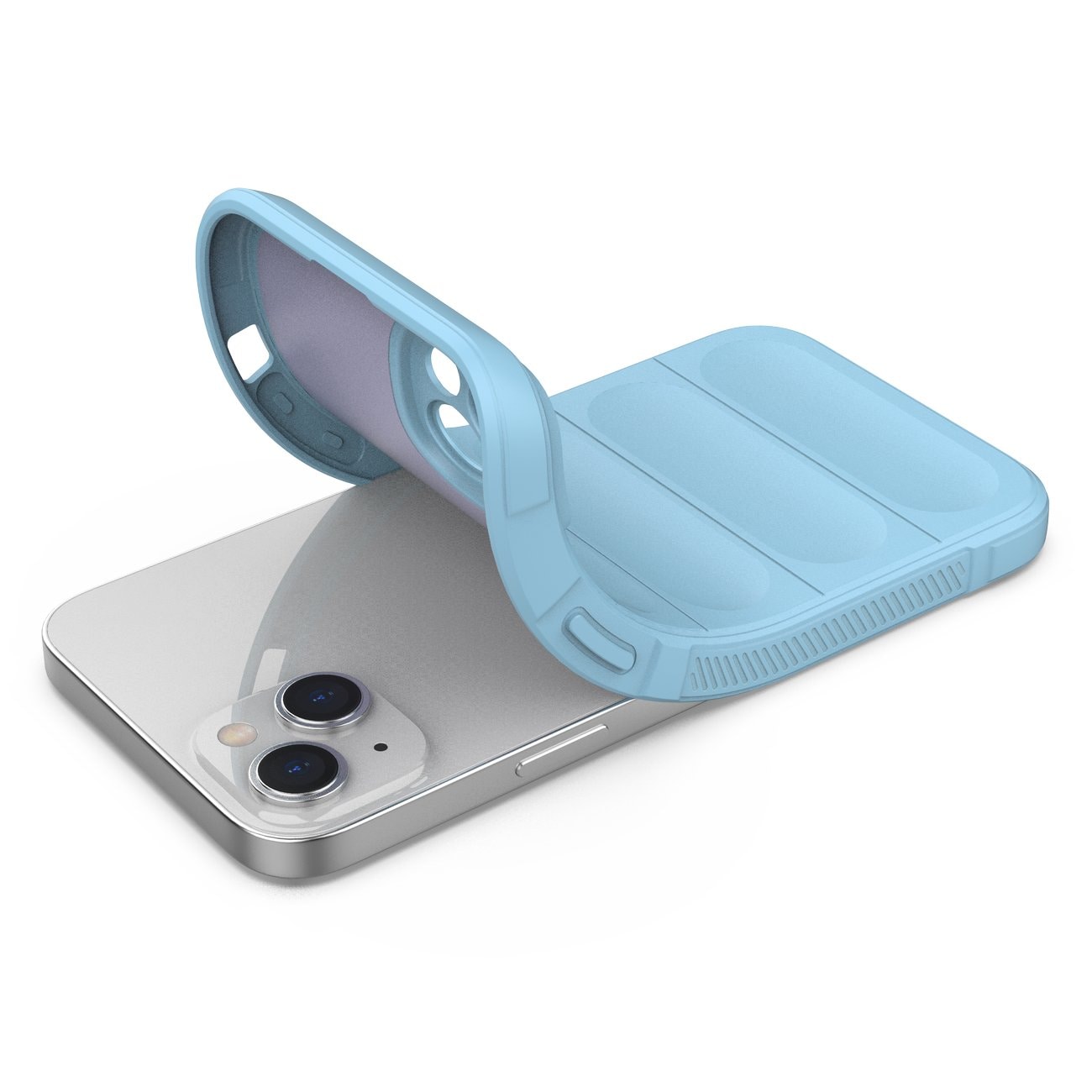 Magic Shield Case fodral för iPhone 14 Plus flexibelt pansarfodral ljusblått