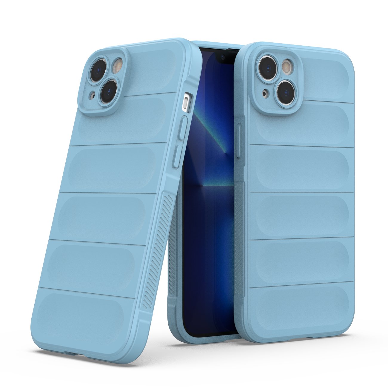 Magic Shield Case fodral för iPhone 14 Plus flexibelt pansarfodral ljusblått