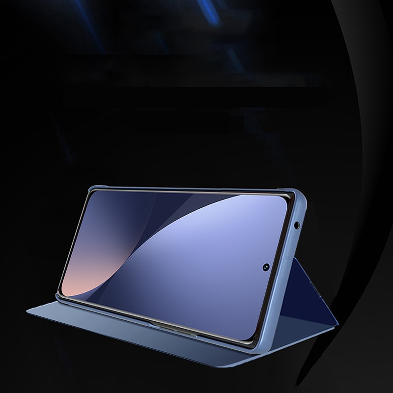 Clear View Case cover til Xiaomi 12 Lite cover med flap sort