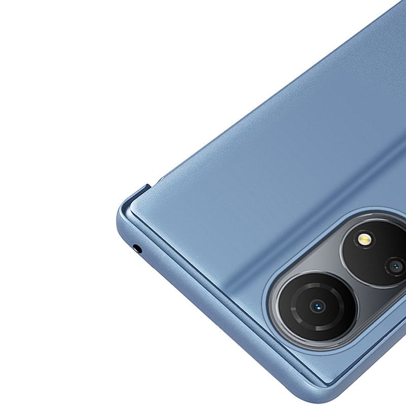 Clear View Case-etui til Honor X7 / Honor Play 30 Plus flip cover sort