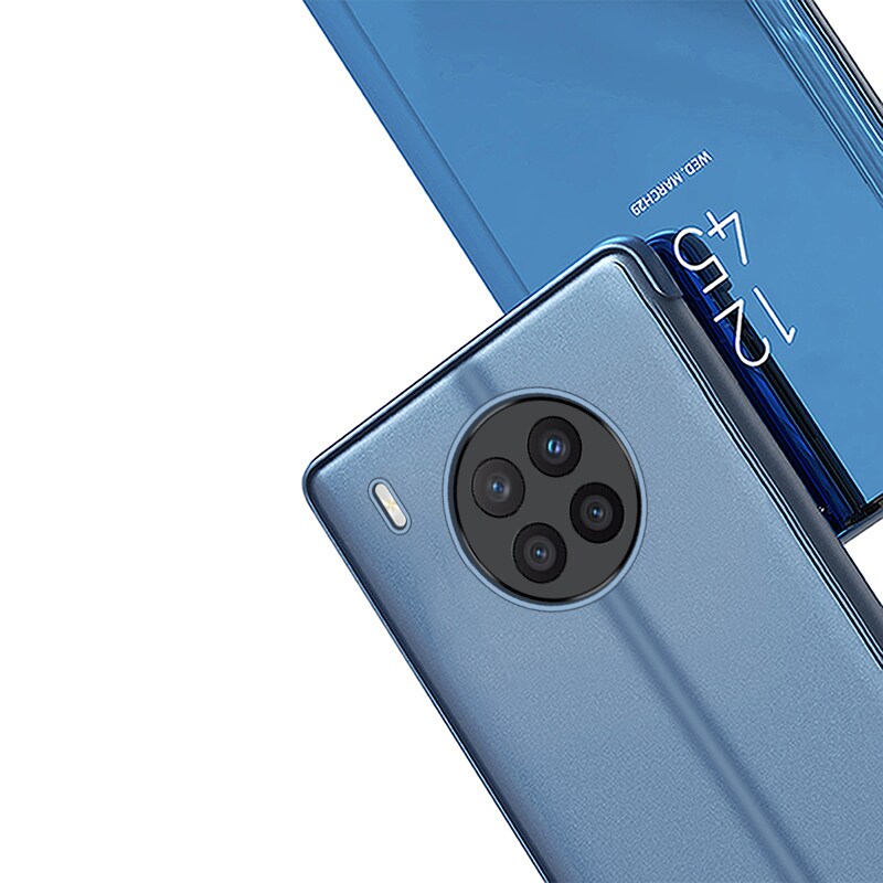 Clear View Case cover til Huawei nova 8i cover med flap sort