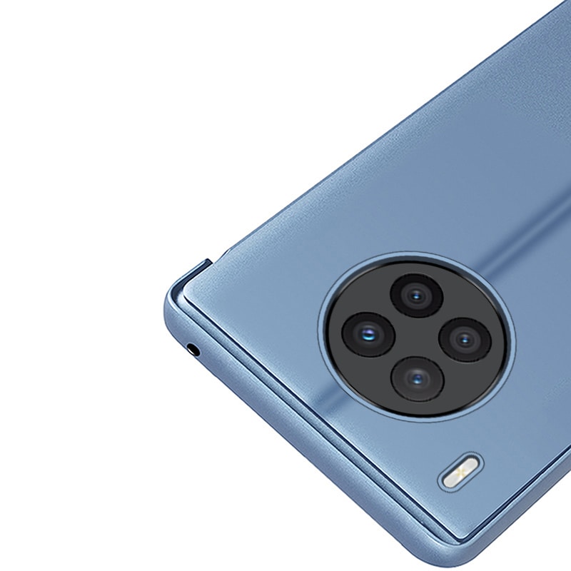 Clear View Case cover til Huawei nova 8i cover med flap sort